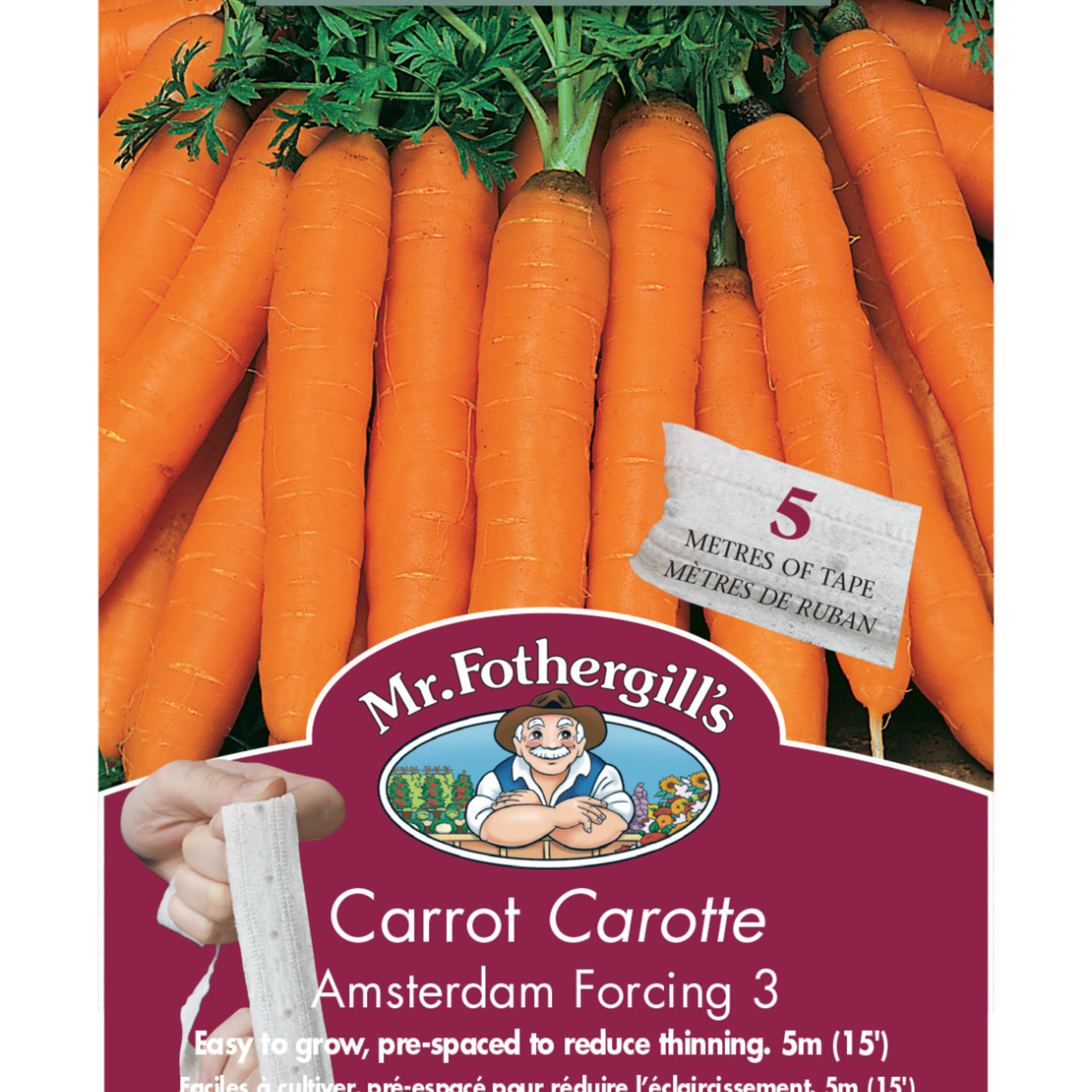 Mr. Fothergill's CARROT Amsterdam Forcing 3 (5M Tape) Seeds