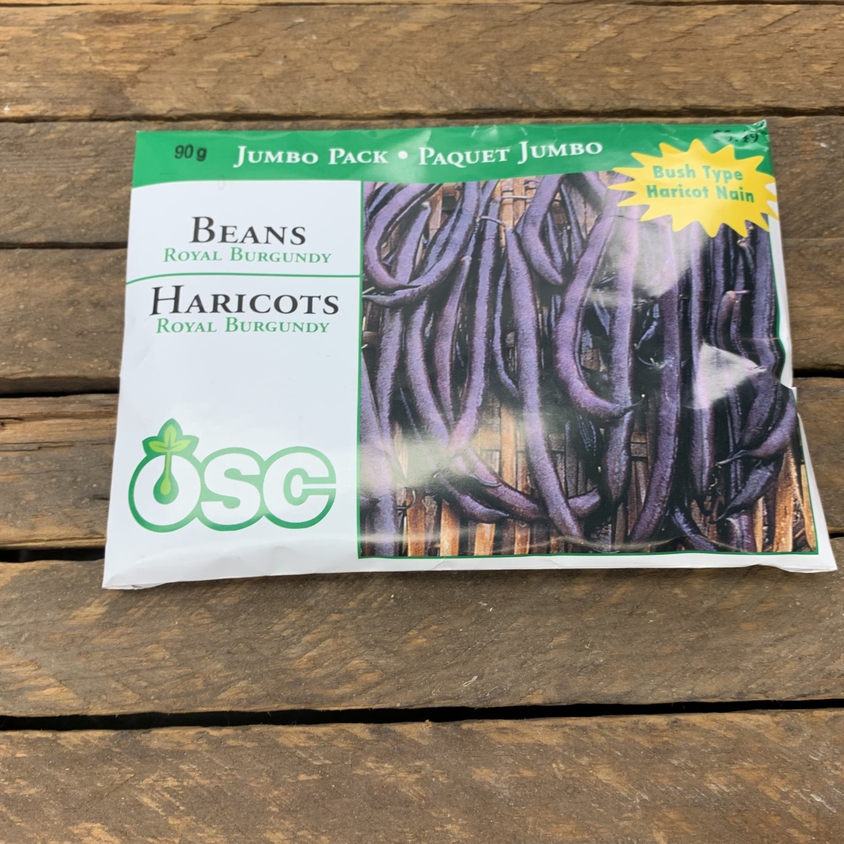 OSC Seeds Beans 'Royal Burgandy' Jumbo Pack