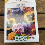 OSC Seeds Pansy 'Super Swiss Giants Mixed' Seeds