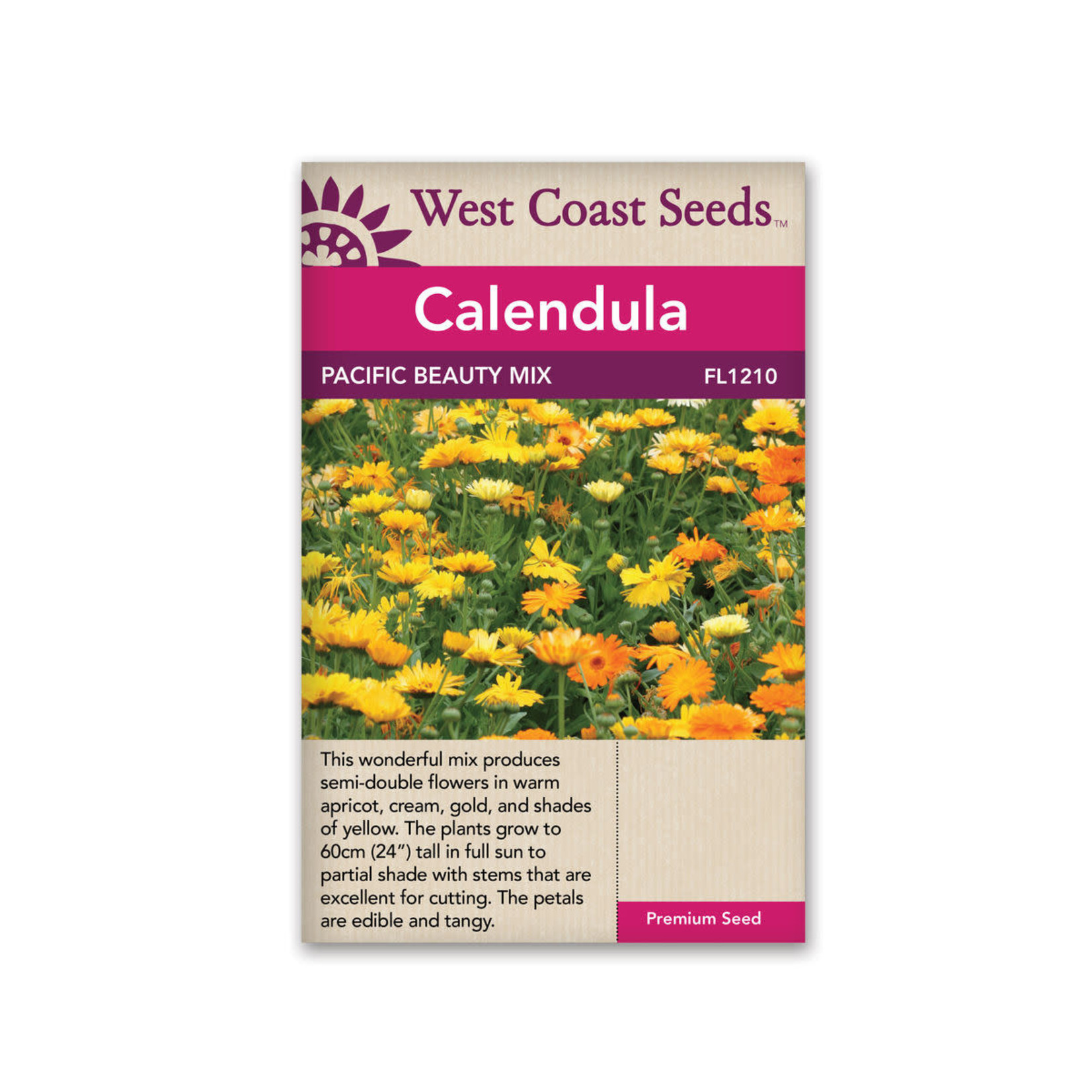 West Coast Seeds Calendula - Pacific Beauty Mix