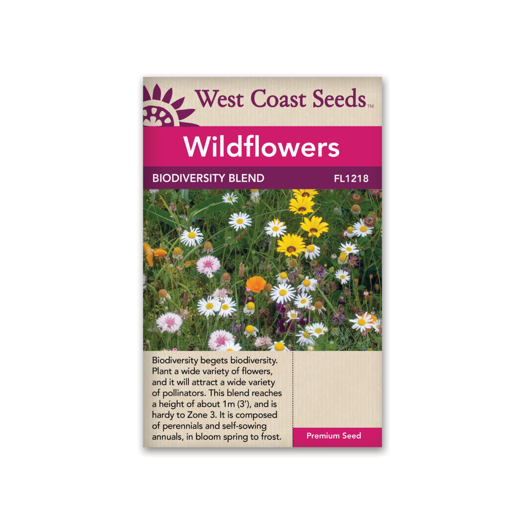 West Coast Seeds Wildflowers-Biodiversity Blend