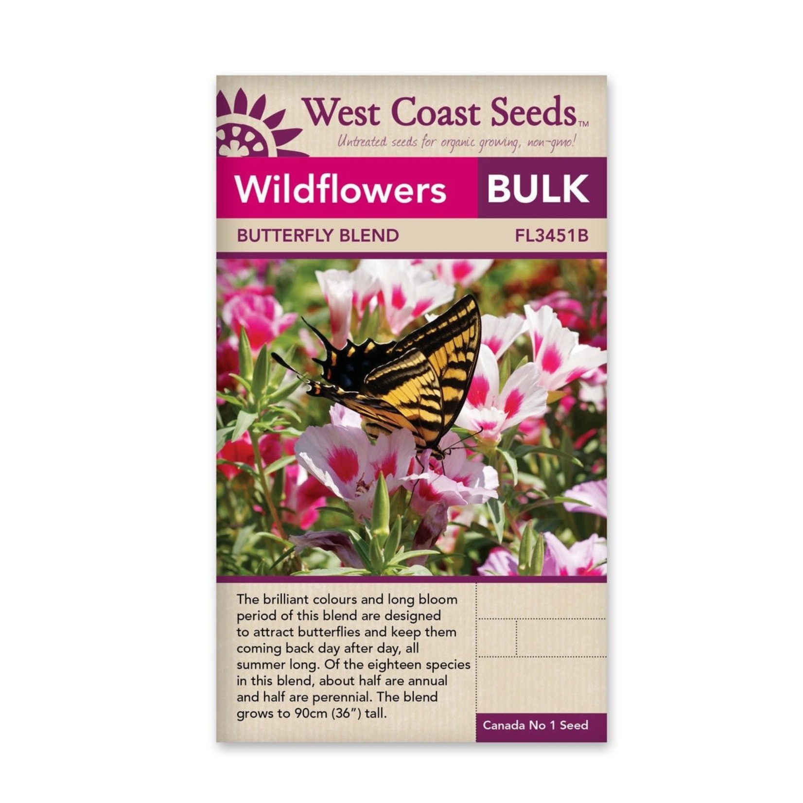 West Coast Seeds Wildflowers - Butterfly Blend