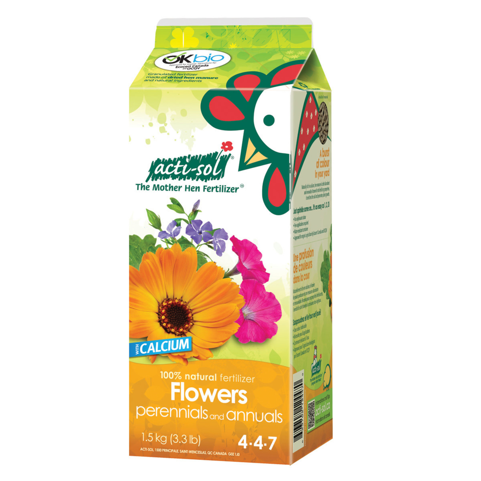 Acti-sol Perennials and Annual Flowers 4-4-7 1.5 kg