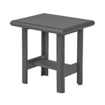 CR Plastics CRP DST268 Stratford End Table- Slate Grey