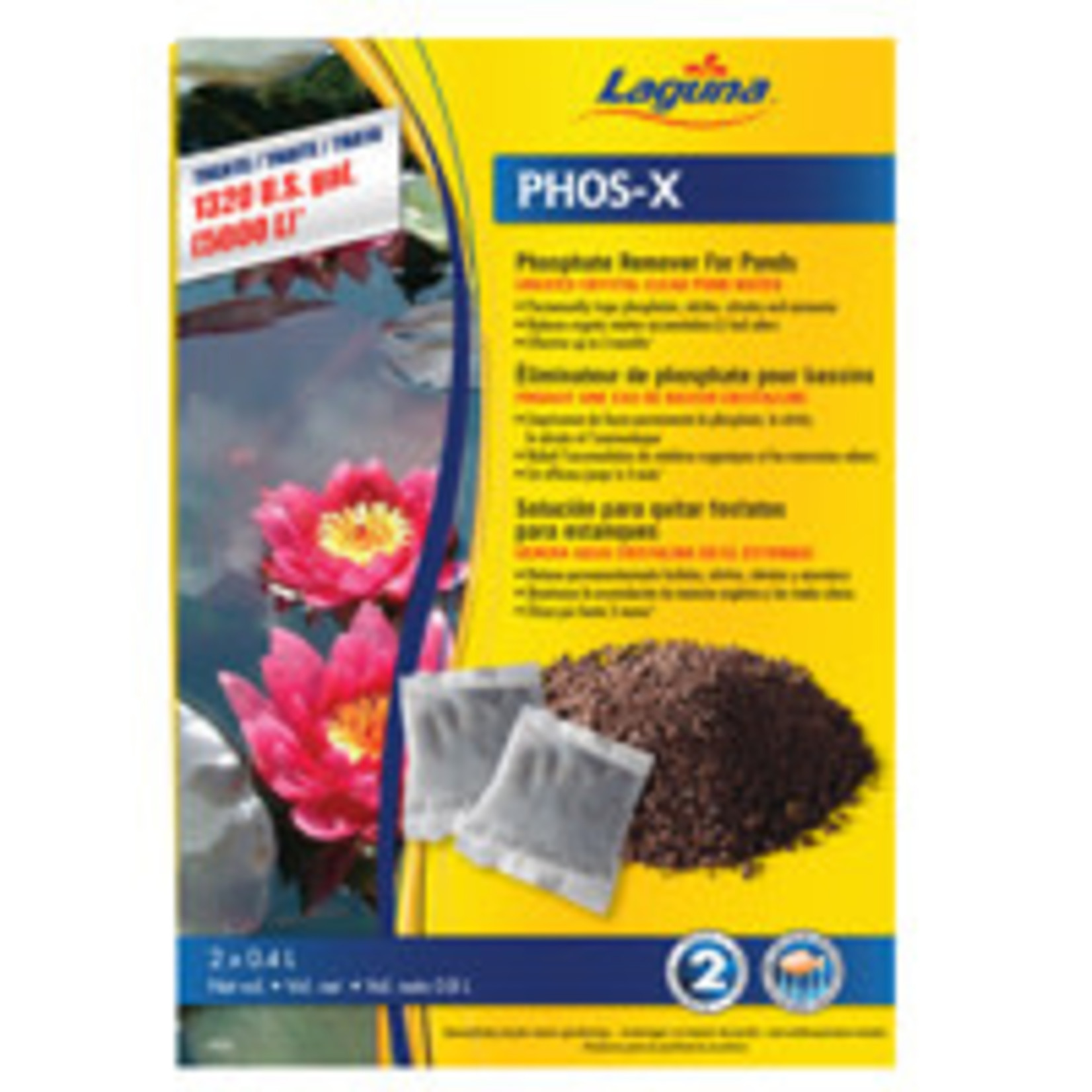 Laguna Laguna Phos-X Phosphate Remover, Treats up to 5000 L (1320 U.S. gal.)