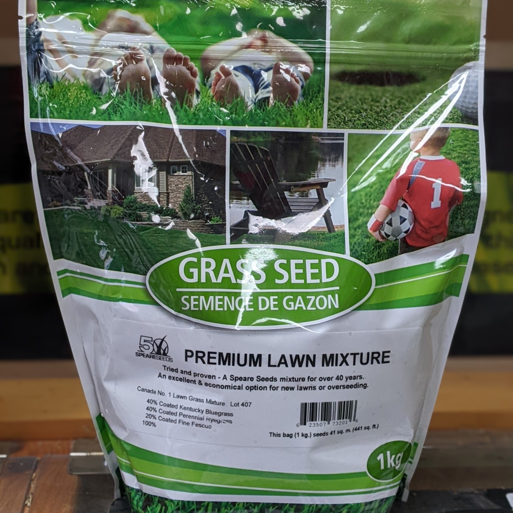 Speare Seeds Premium Grass Seed Mix 1KG-Bagged