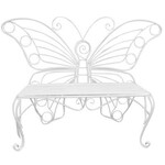 Bench Metal Butterfly White