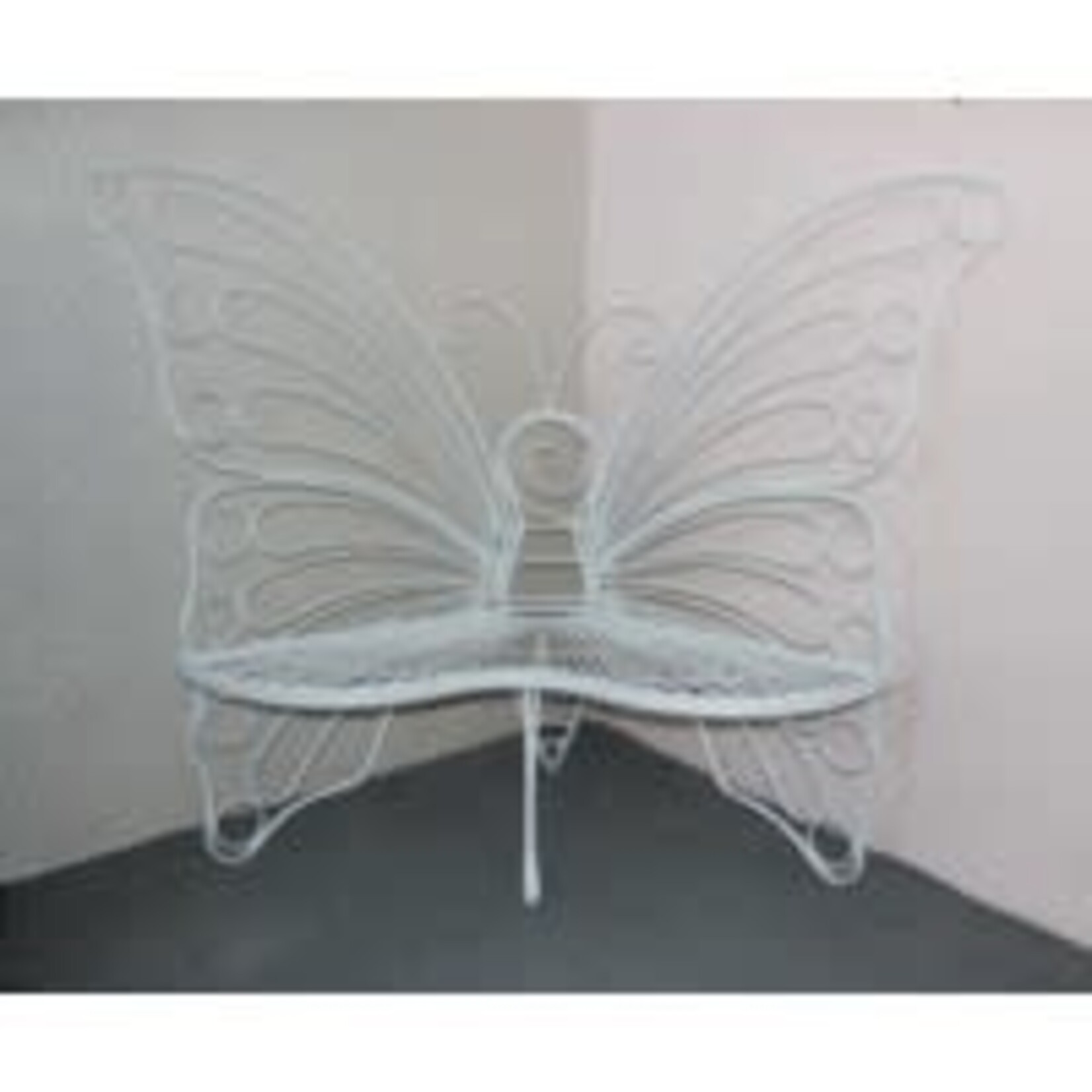 Bench Metal Butterfly White
