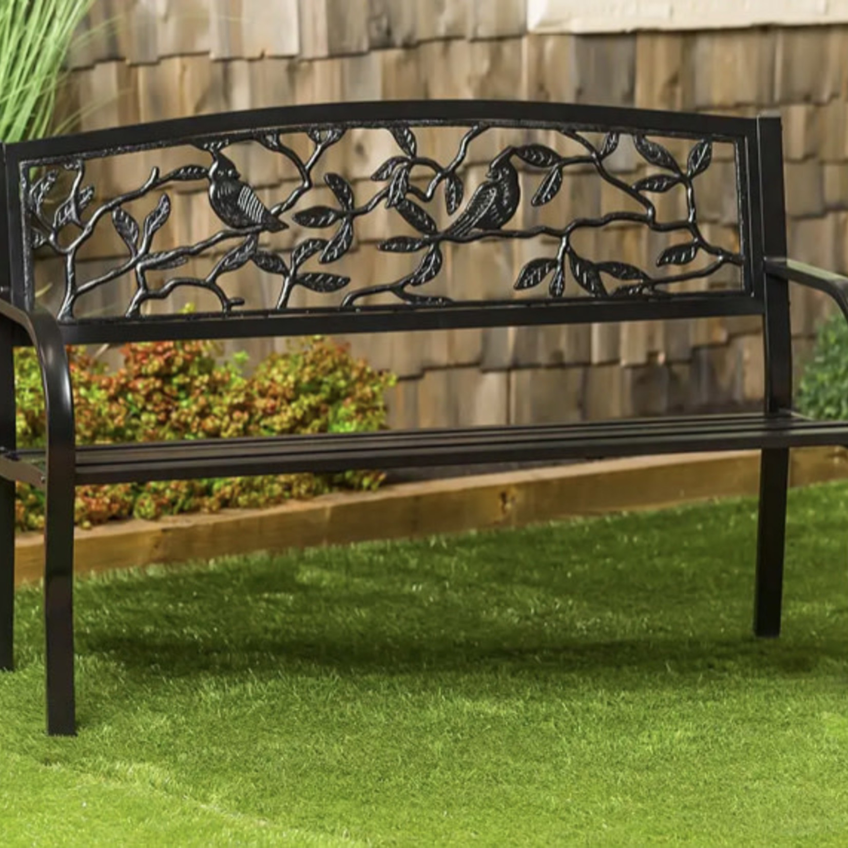 Cardinals Metal Garden Bench