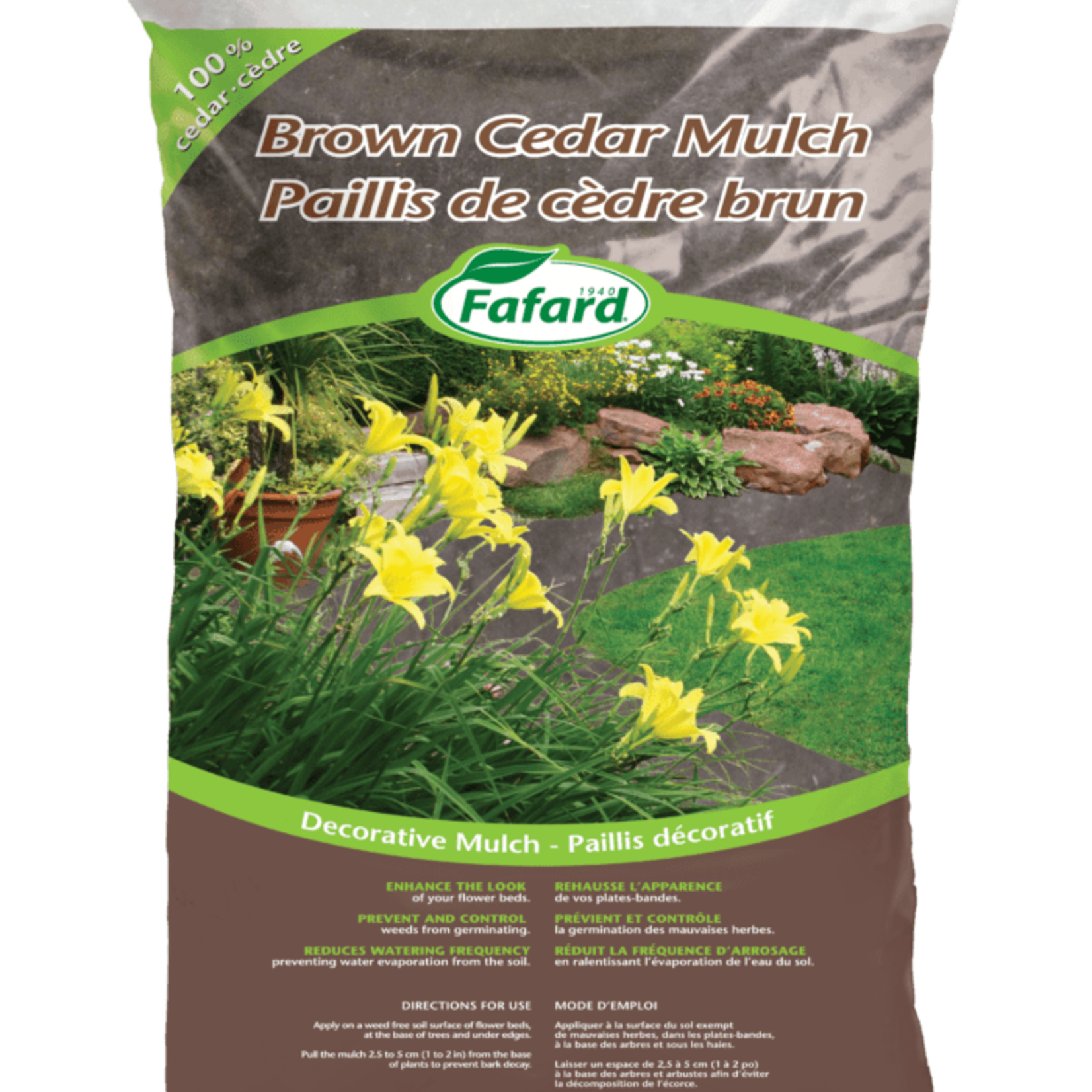 Fafard Brown Cedar Mulch 2 CU.FT.