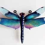 Metal Dragonfly 11.6X7.9X2"H