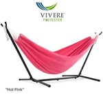 Vivere Poly Hammock w/ 9' Stand Combo -Hot Pink