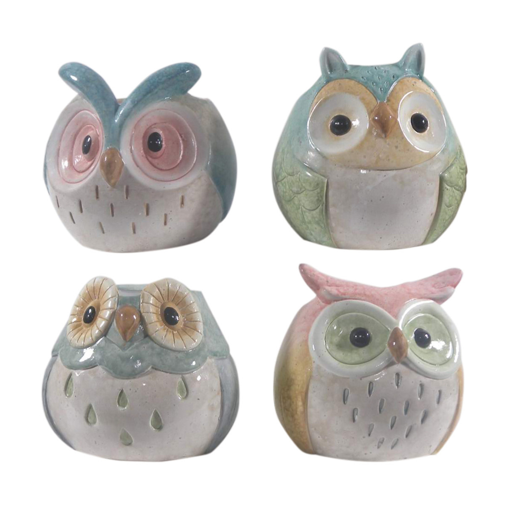 Wise Little Owls 13.5x12x13cm CS