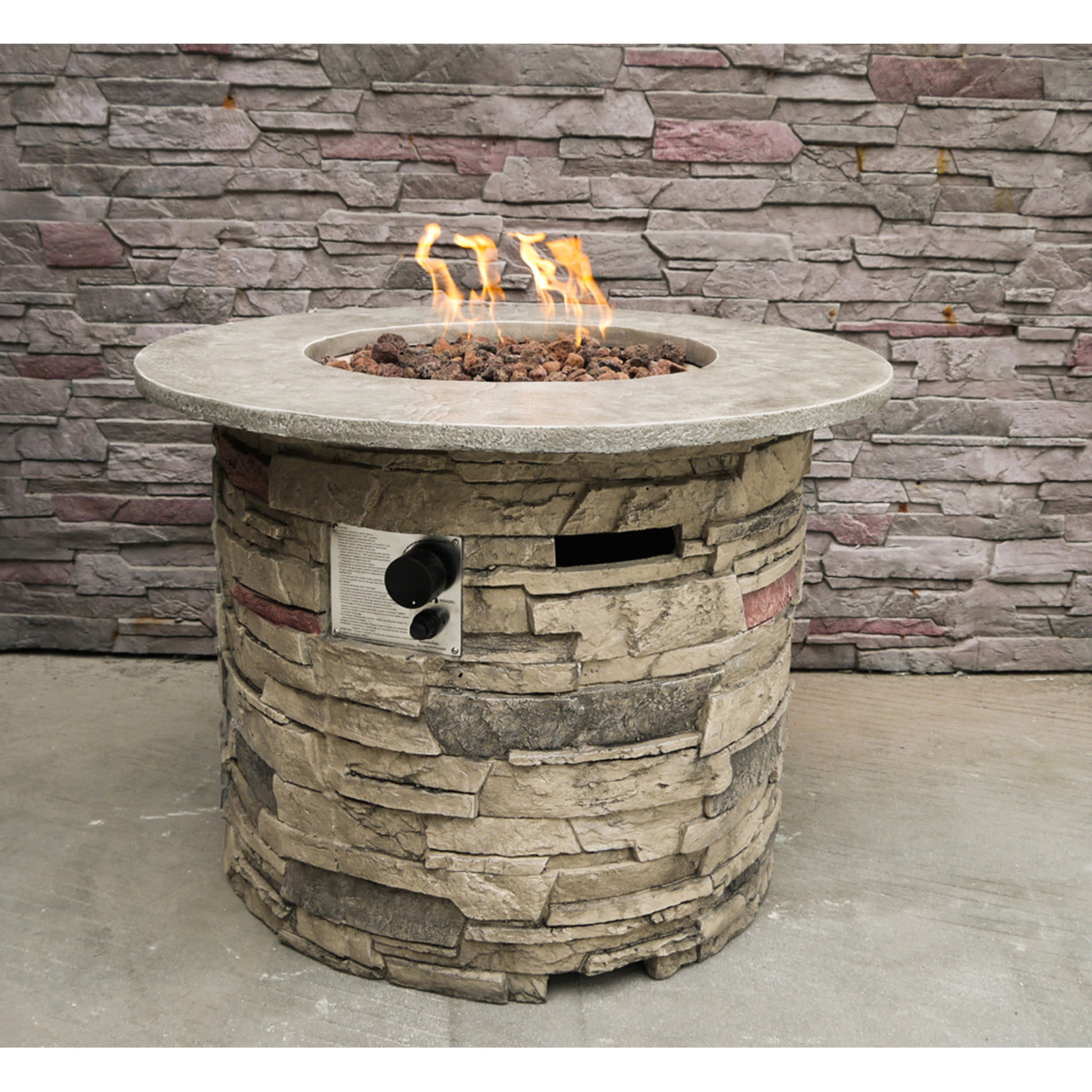 Pittsburg Propane Fire Pit w 40000BTU American Standard