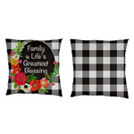 Family is Life's Greatest Blessing -Outdoor Pillow Cover