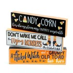 Long Bar Decor w/sentiment, 3 asst.