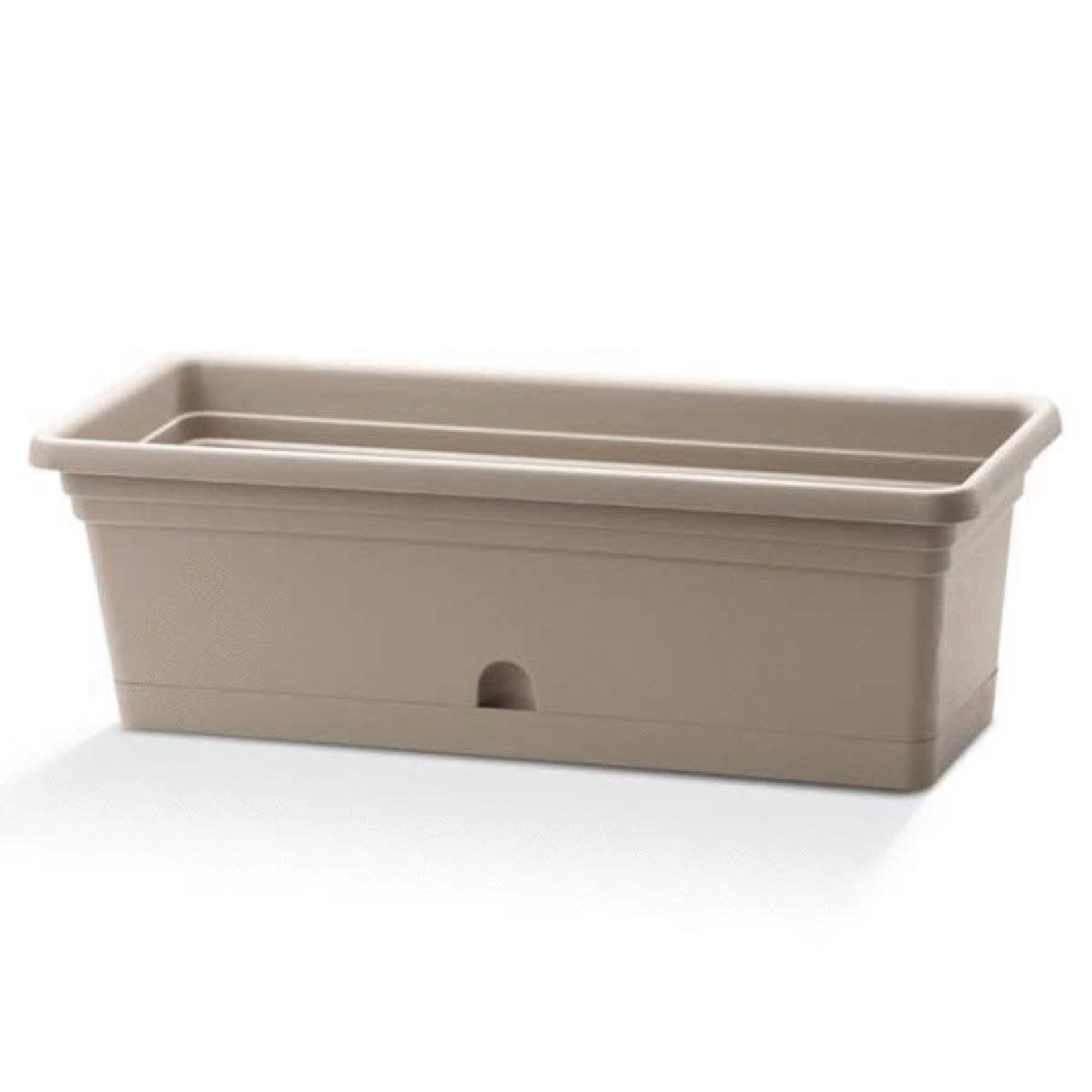 Emma Rectangular 20" x 8" Planter - Cappuccino