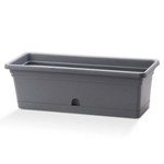 Emma Rectangular 16" x 8" Planter - Charcoal