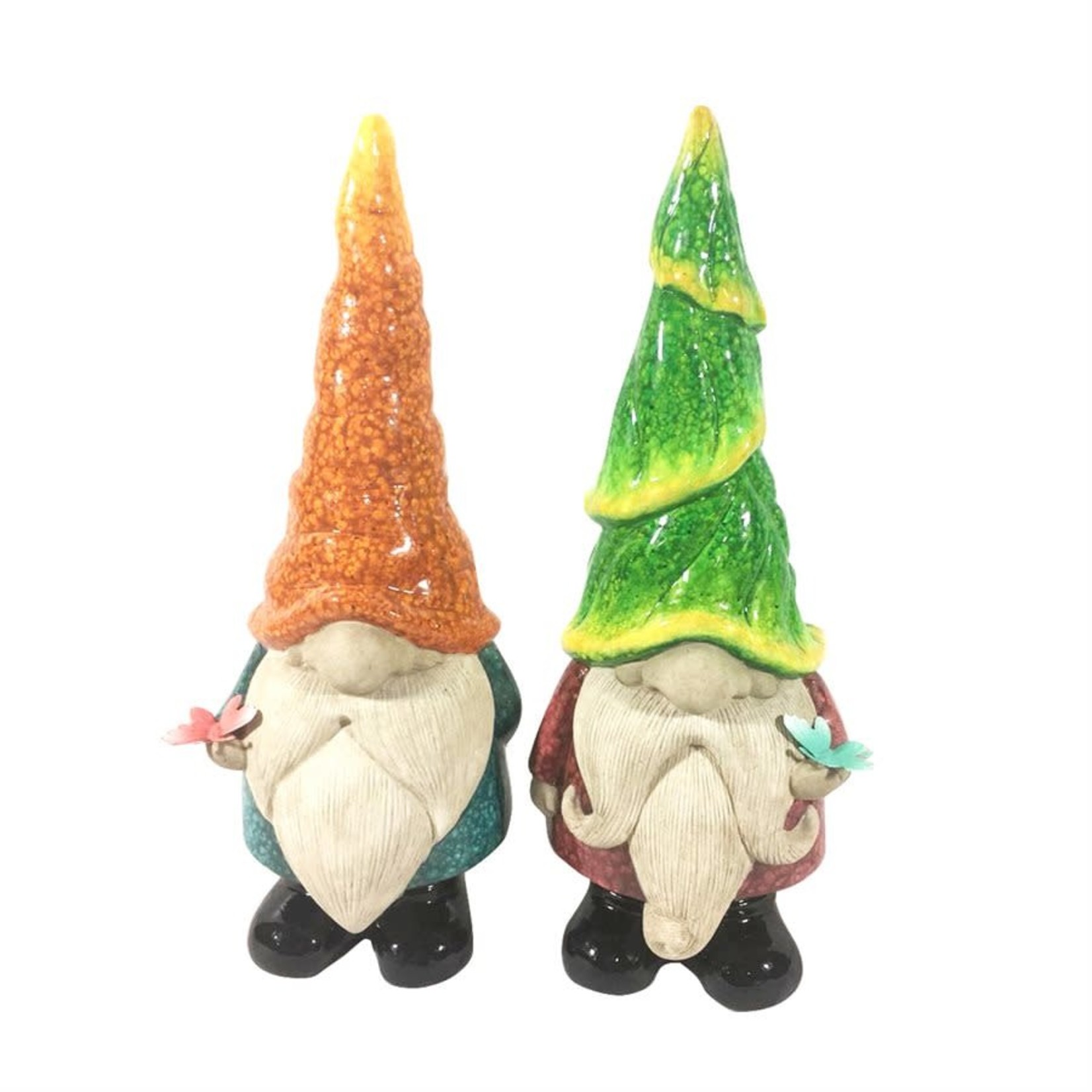 Bright Glaze Gnomes 13x10x33cm