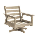 CR Plastics CRP DSF284 Tofino Swivel Arm Chair Beige