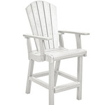 CR Plastics CRP C28C Classic Arm Chair Counter Height White