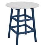 CR Plastics CRP TB03C Pub Table Legs Counter Height Navy