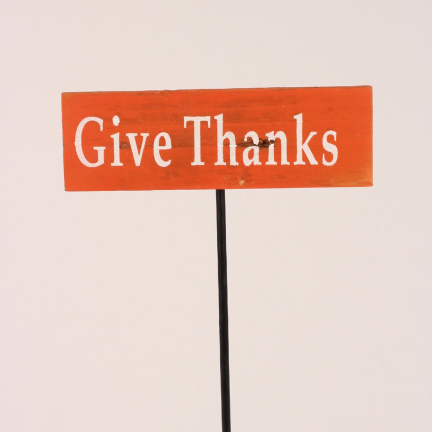 Sign - Give Thanks Small Orange-Single