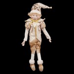 ORN 18" POSABLE ELF IVORY/GOLD
