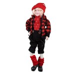 ELF GIRL 18" POSABLE RED / BLACK