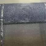 10.5" GREY W/SILVER FOIL BORDER SYNTHETIC SINAMAY, 30'