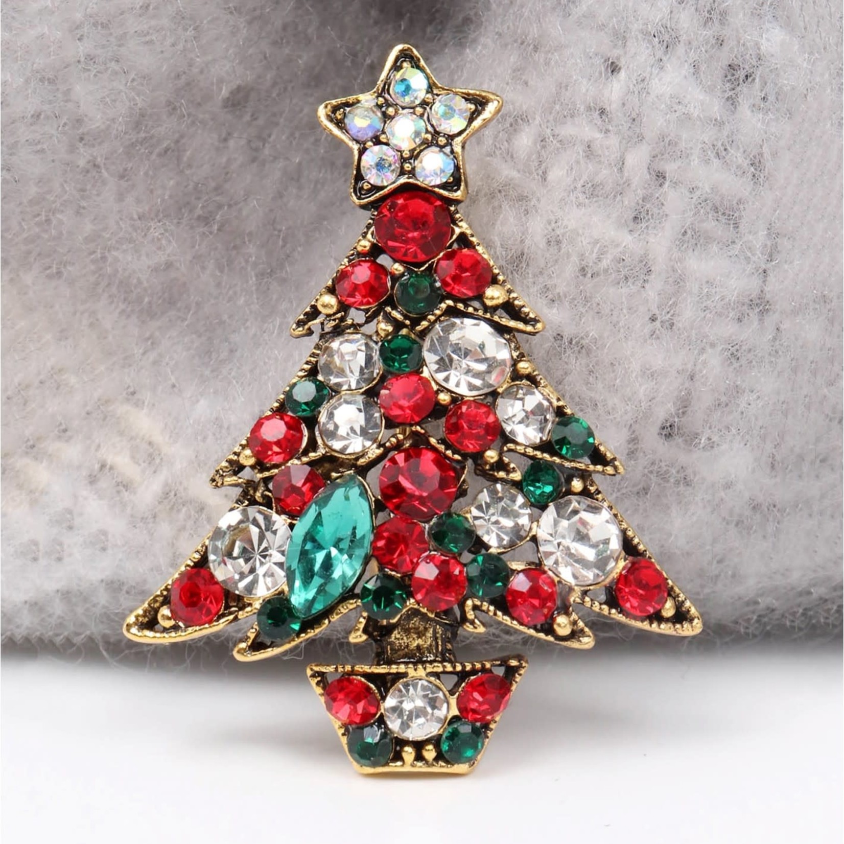 Christmas Design Brooch-Tree