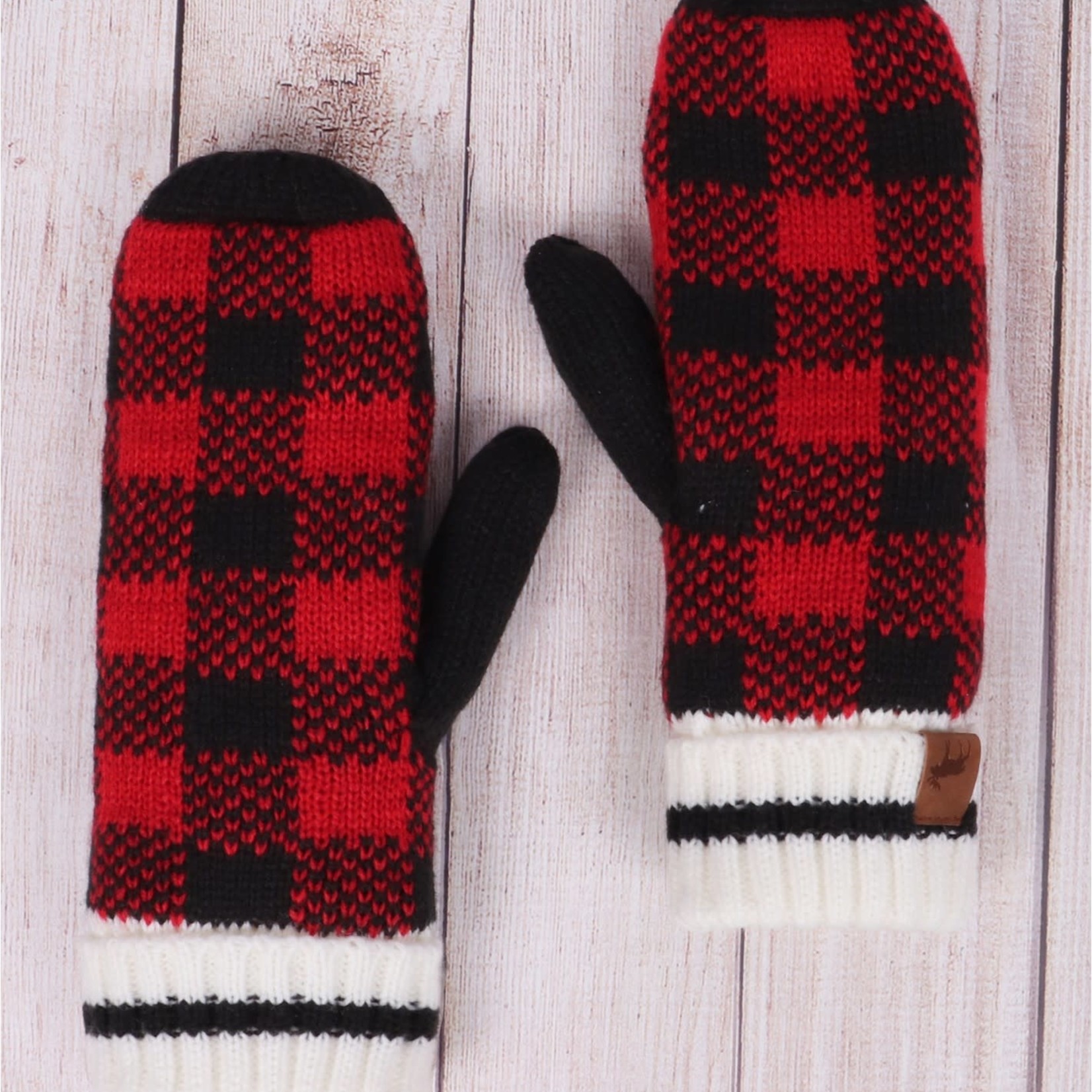Canada Themed Mittens-Red