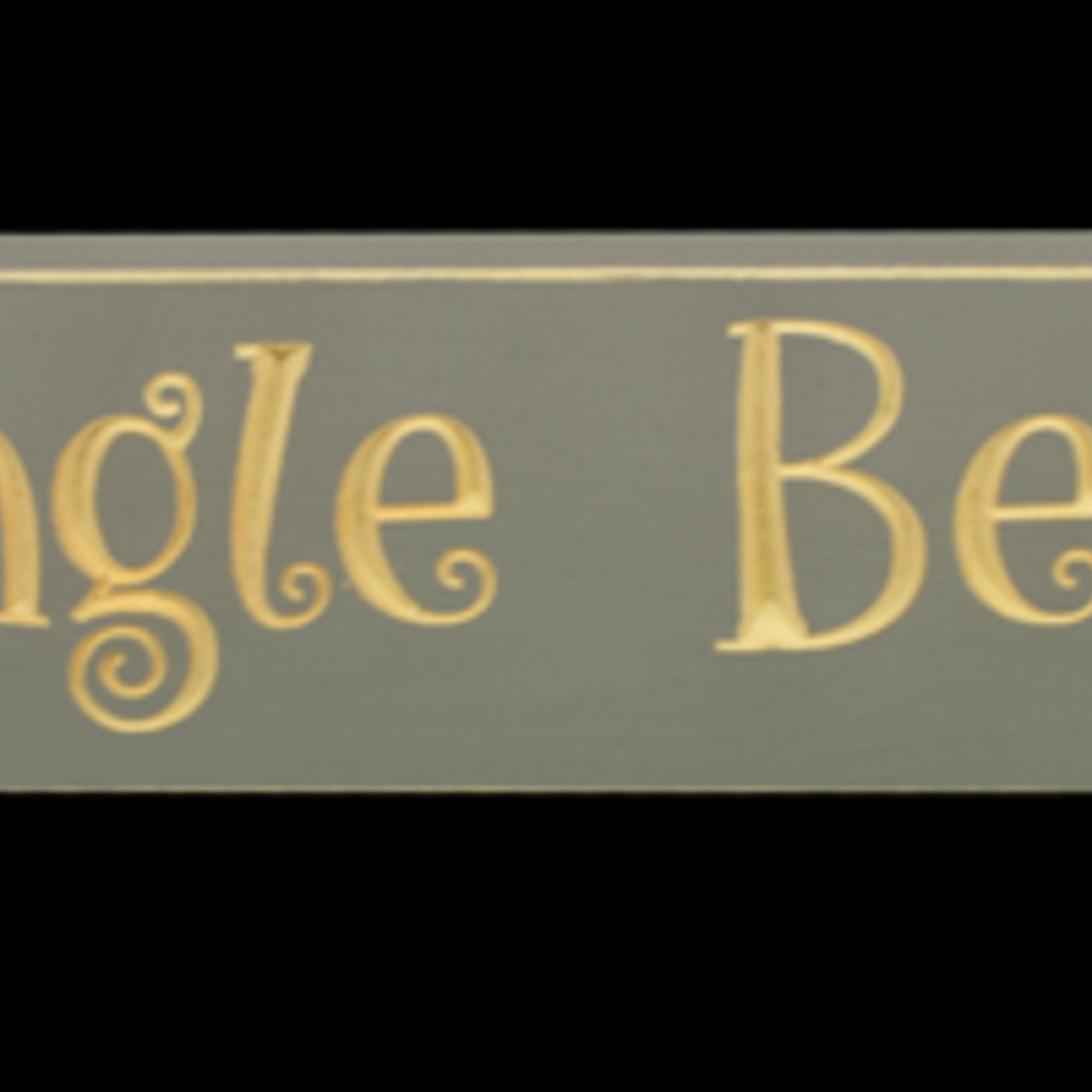 Jingle Bells – 2′ Wooden Sign – Grey