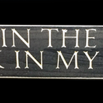 Toes in the Sand, Drink in my Hand-2′ Wooden Sign – Black