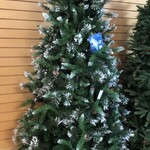 7.5' Winter Snow Tree CTE #037 Staylit