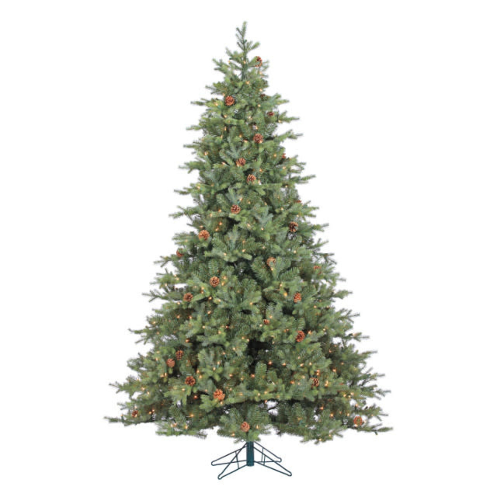 9' Grand Festive Fir CTE #189 Staylit w/cones