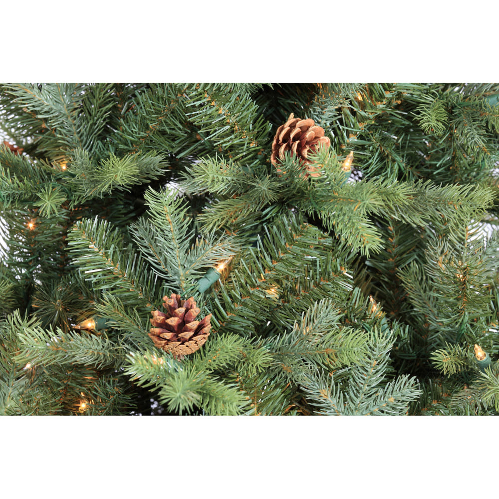 9' Grand Festive Fir CTE #189 Staylit w/cones