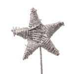 Lata Star Small Silver Glitter - Bulk