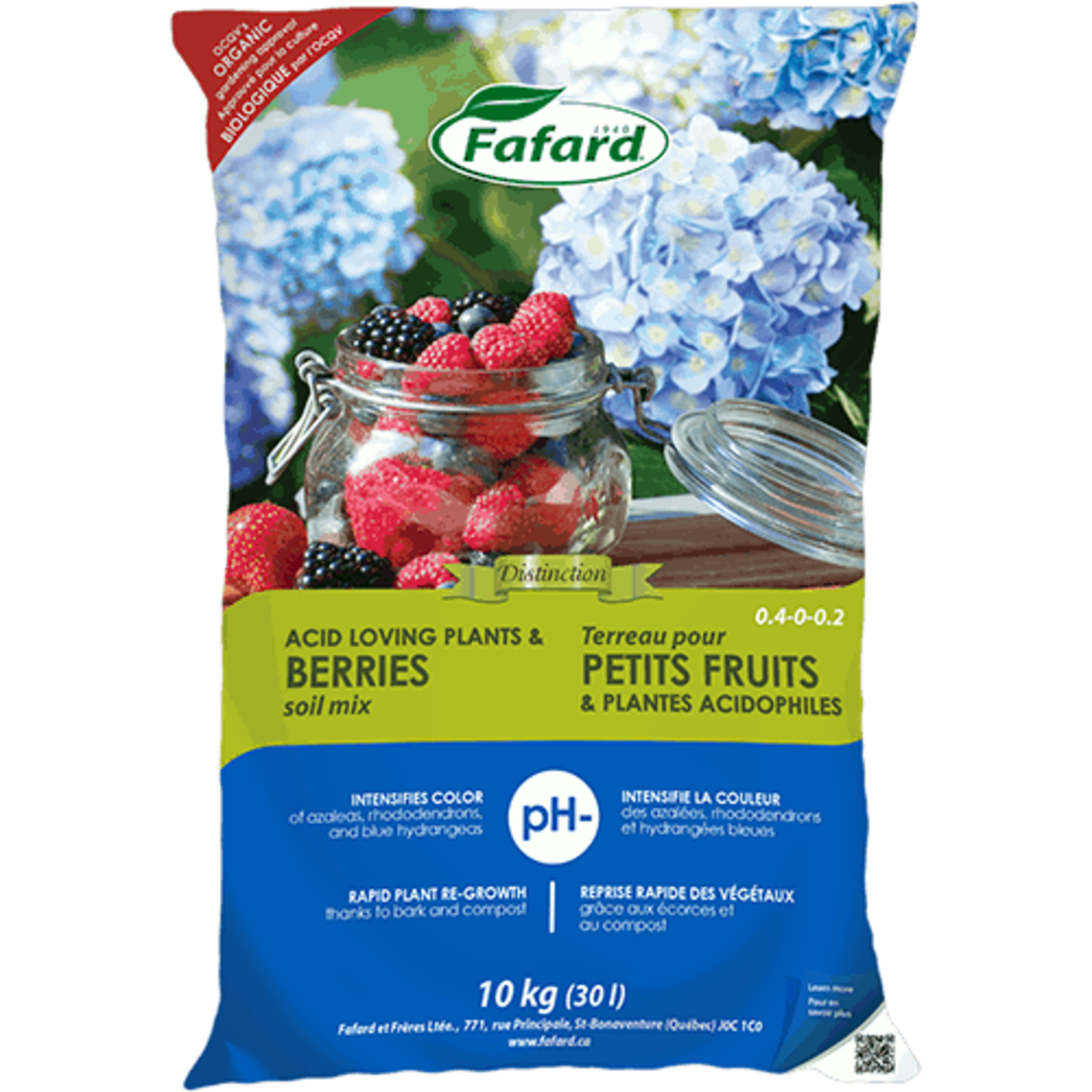 Fafard Acid Loving Plant & Berries Soil Mix 30L