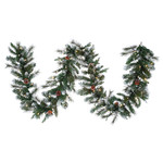 Mixed Snow Pine Garland 10" x 9' (170 tips)