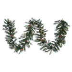 Mixed Snow Pine Cone Garland