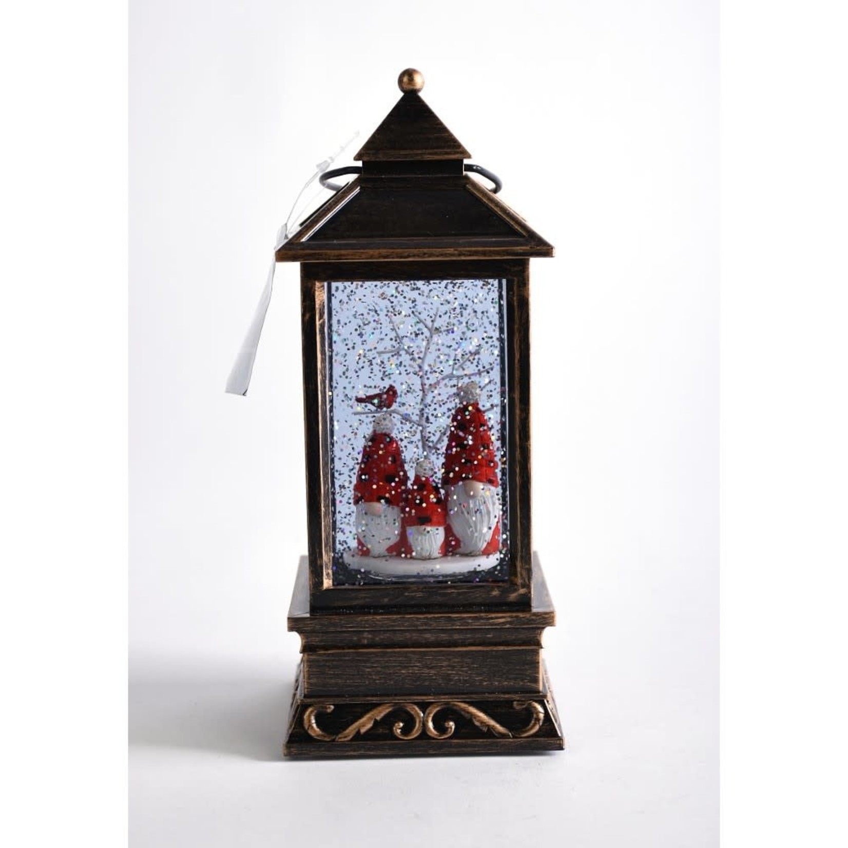 8.5" GNOME SANTA LIGHTED LANTERN