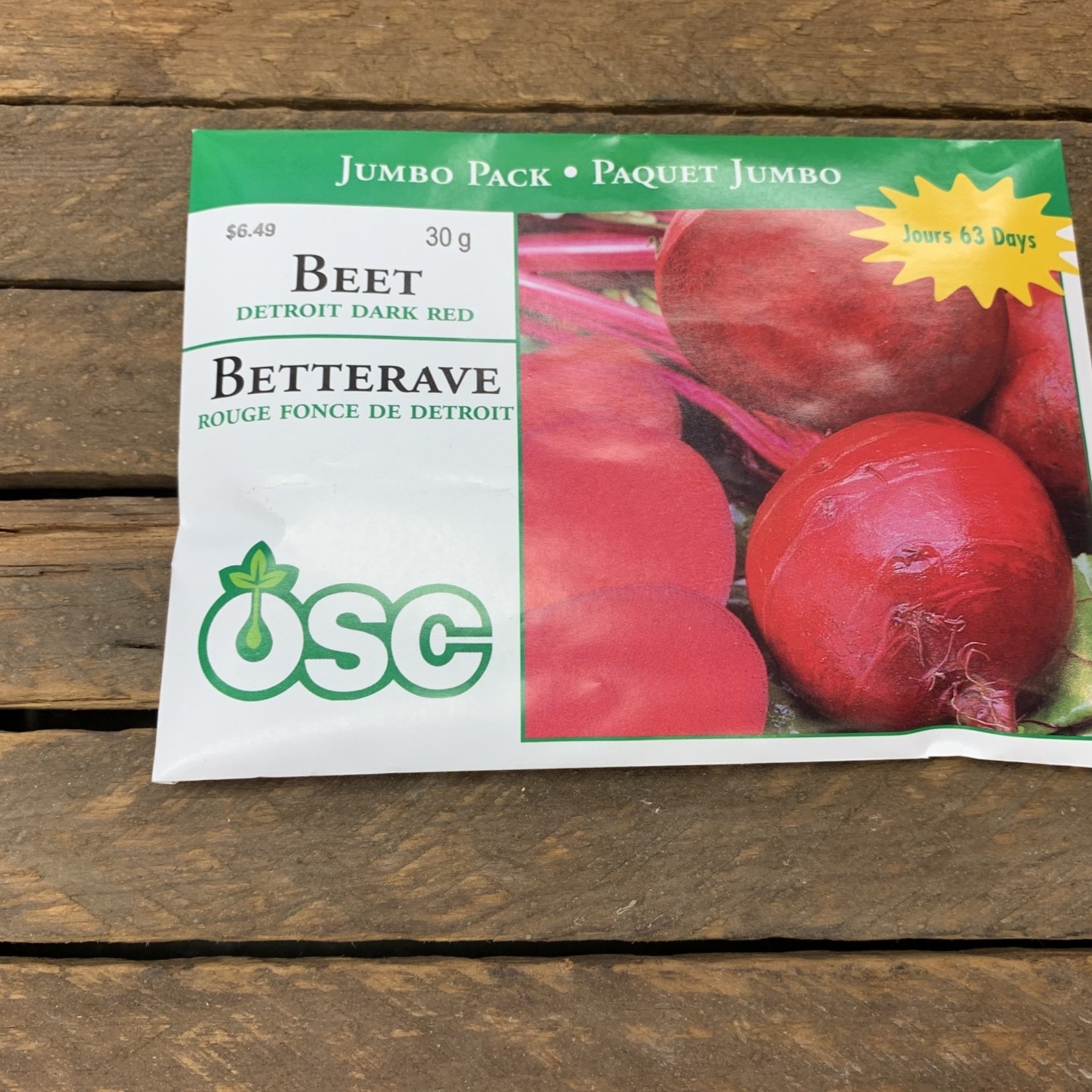 OSC Seeds Beet 'Detroit' 30G Jumbo Pack