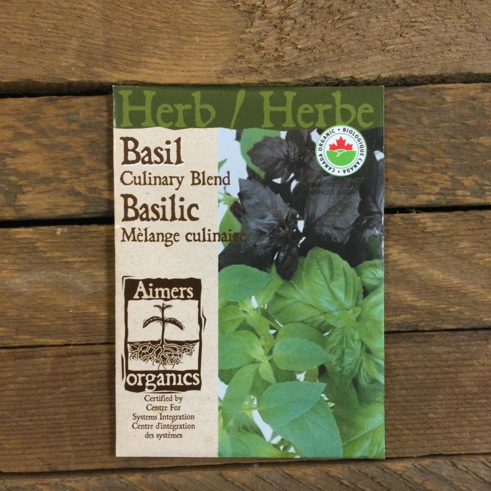 Aimers Basil "culinary Blend" organic seeds