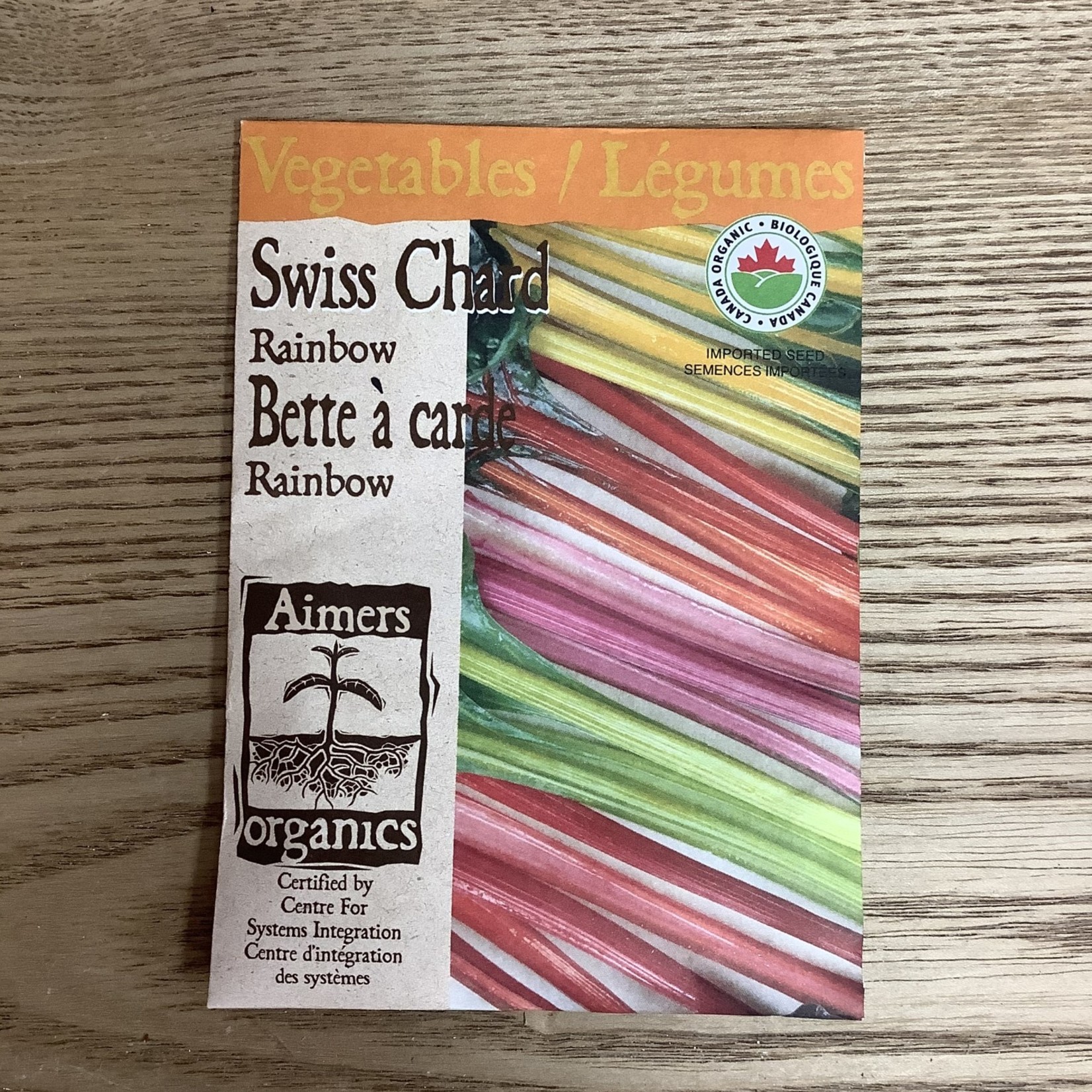 Aimers Swiss Chard "Rainbow"  Organic Seeds