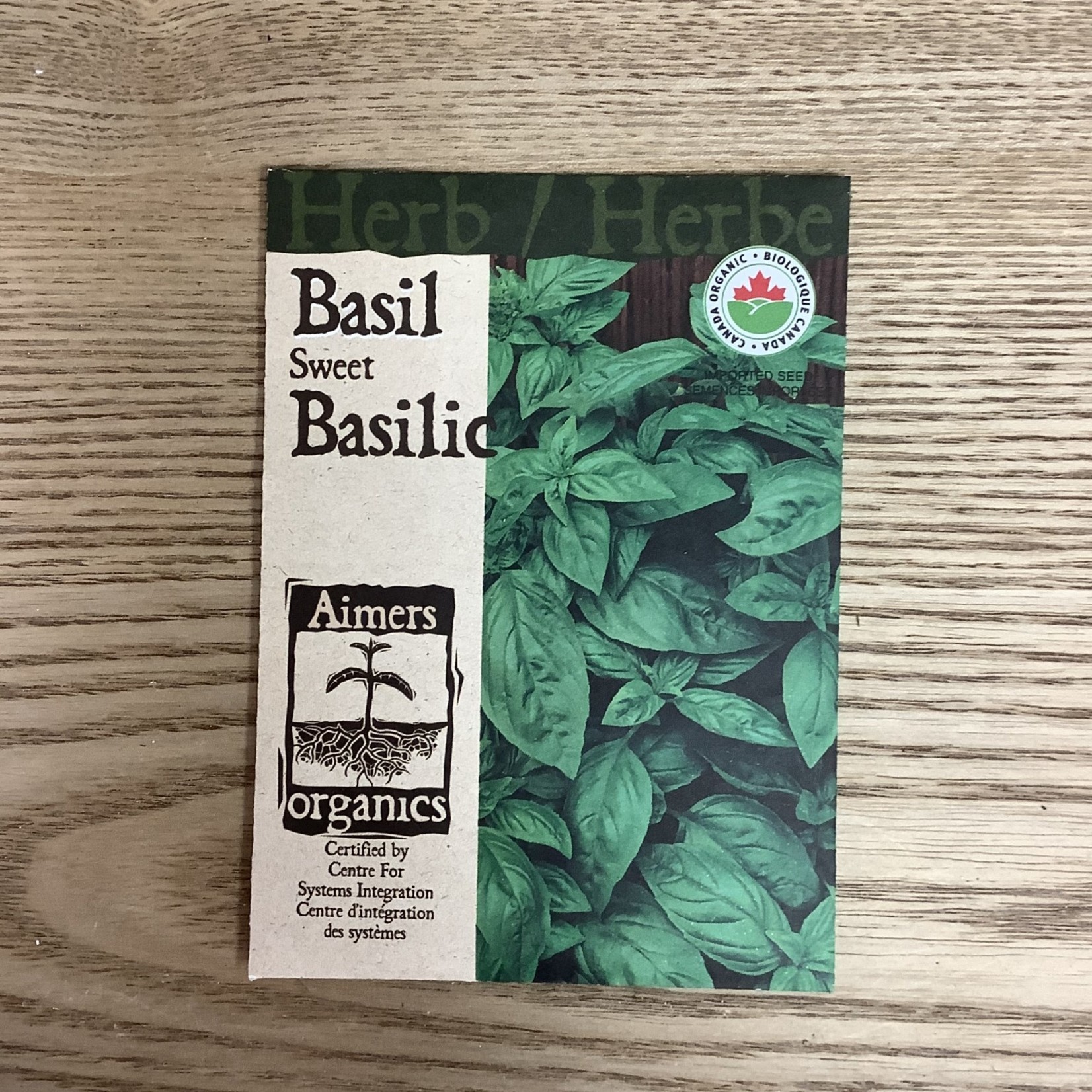 Aimers Sweet Basil organic seeds