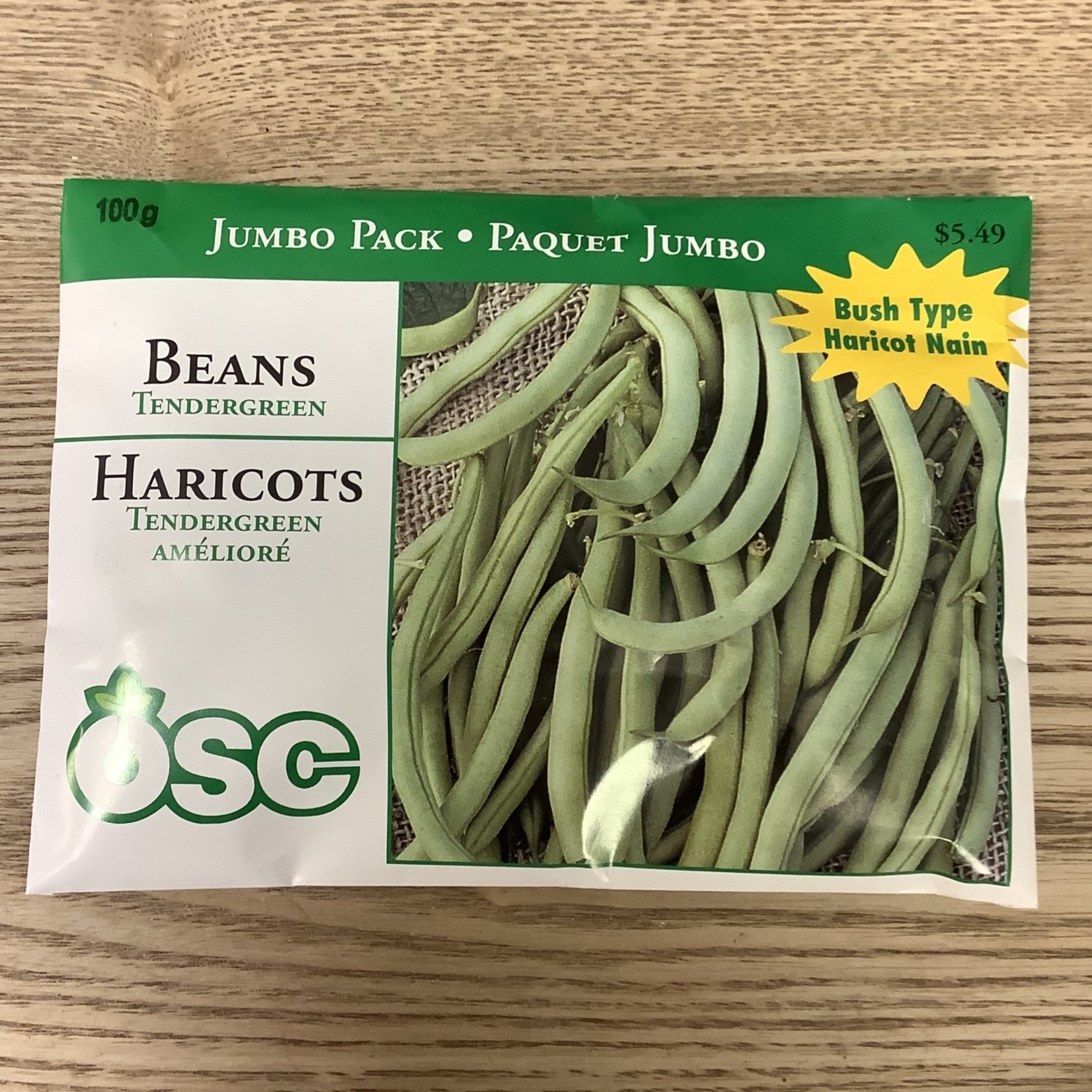 OSC Seeds Beans Tendergreen Jumbo Pack Seeds