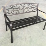 Garden Bench- Bronze Color- Tree Backrest 50" Long