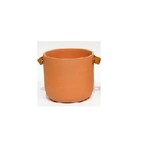 Terra Cotta Pot w/ Leather Handles  (Fits 4" Pot)