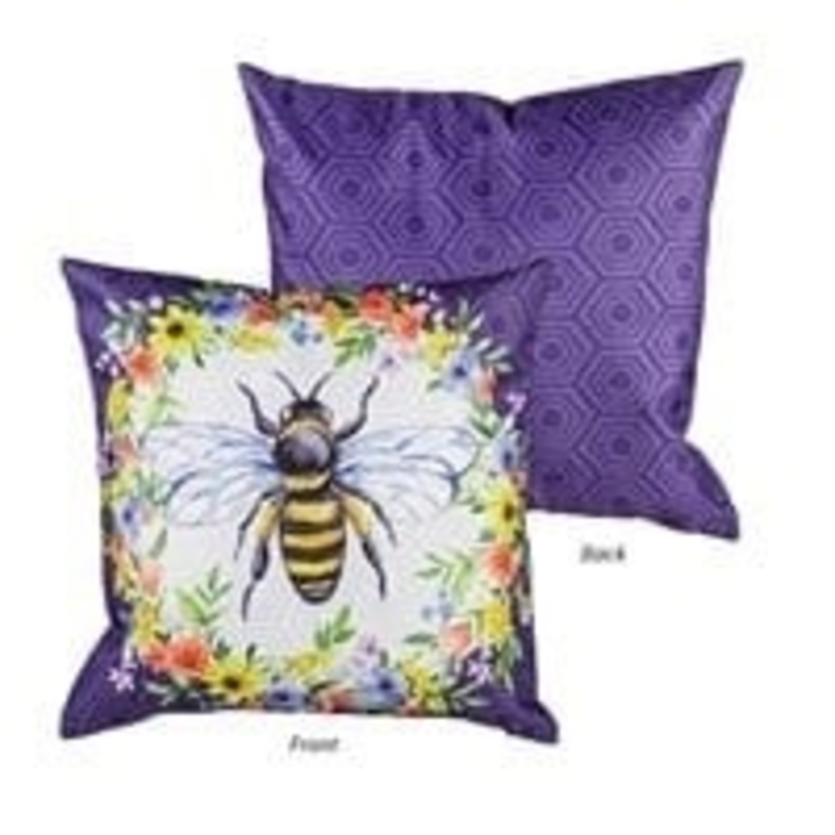 Bee Happy Bee Kind Outdoor Pillow Cover